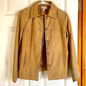 Ann Taylor Leather Jacket. Size XS